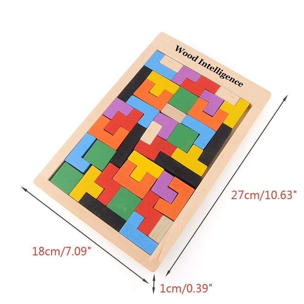 Shipra Play House Wooden Russian Blocks Puzzles